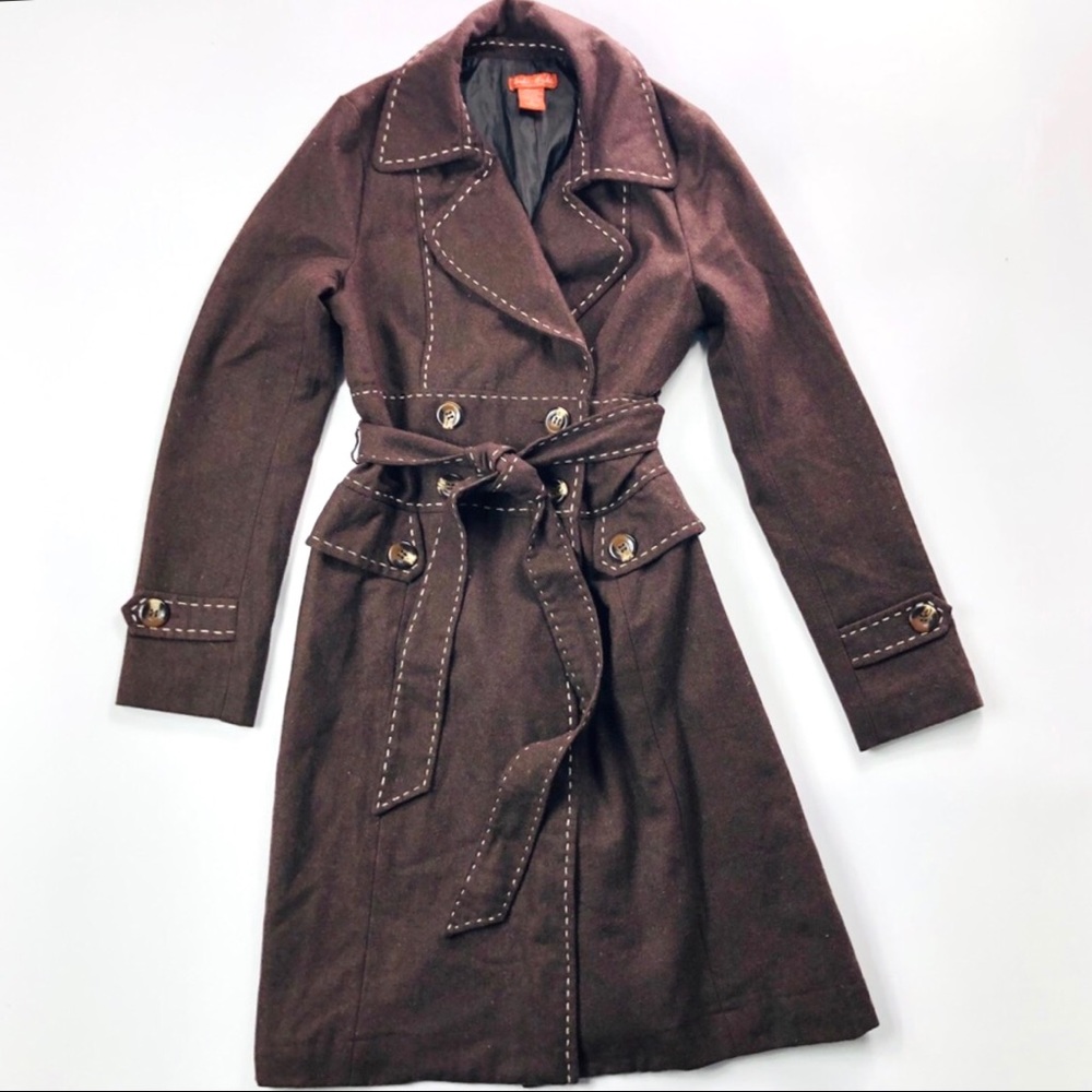 Doki-Geki Wool Blend Trench Coat